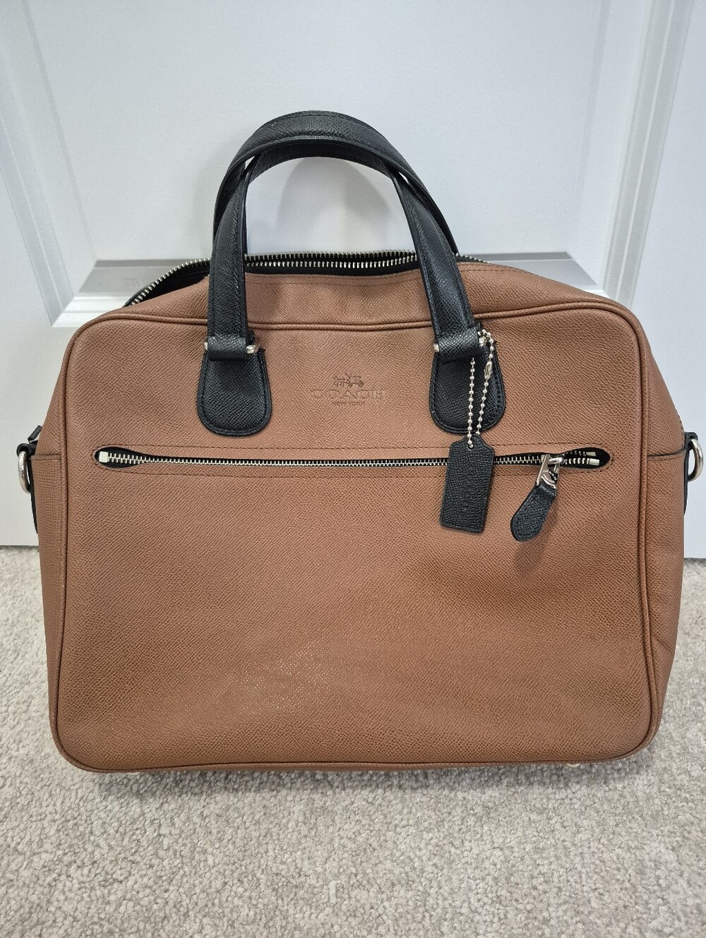 Coach Hudson 5 Bag in saddle (brown) crossgrain leather